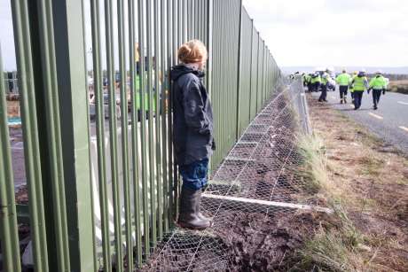 some of the damage done to fencing