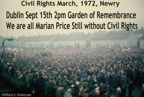 Dublin Sept 15th at 2pm, Garden of Remembrance Free Marian Price